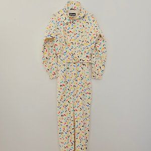 Vintage FERA Ladies 10 One Piece Ski Suit Retro